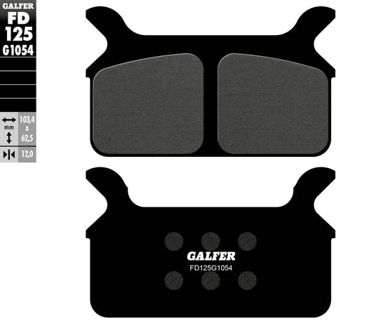 BRAKE PADS KH201 SEMI-METALLIC HARLEY DAVIDSON