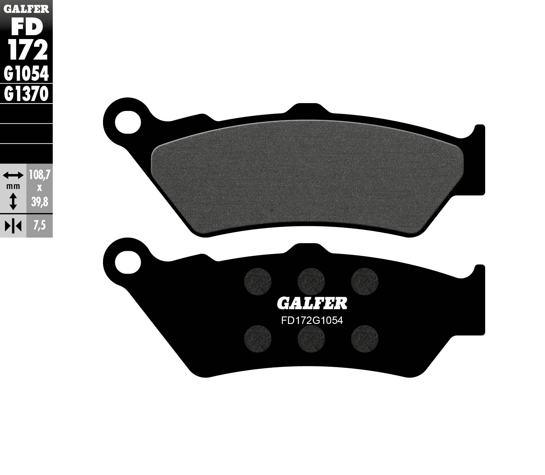 BRAKE PADS KH209 SEMI-METALLIC