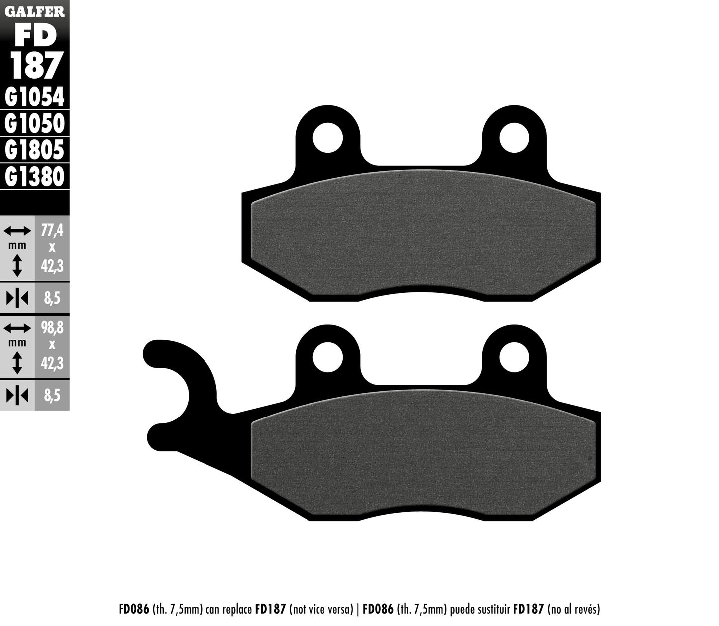 BRAKE PADS KH228 SEMI-METALLIC