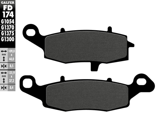 BRAKE PADS KH229 SEMI-METALLIC