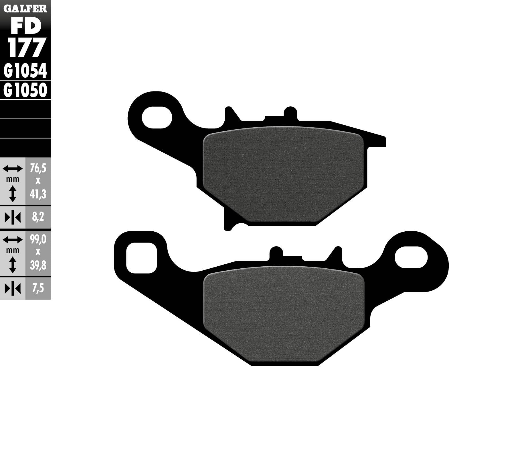 BRAKE PADS KH230 SEMI-METALLIC