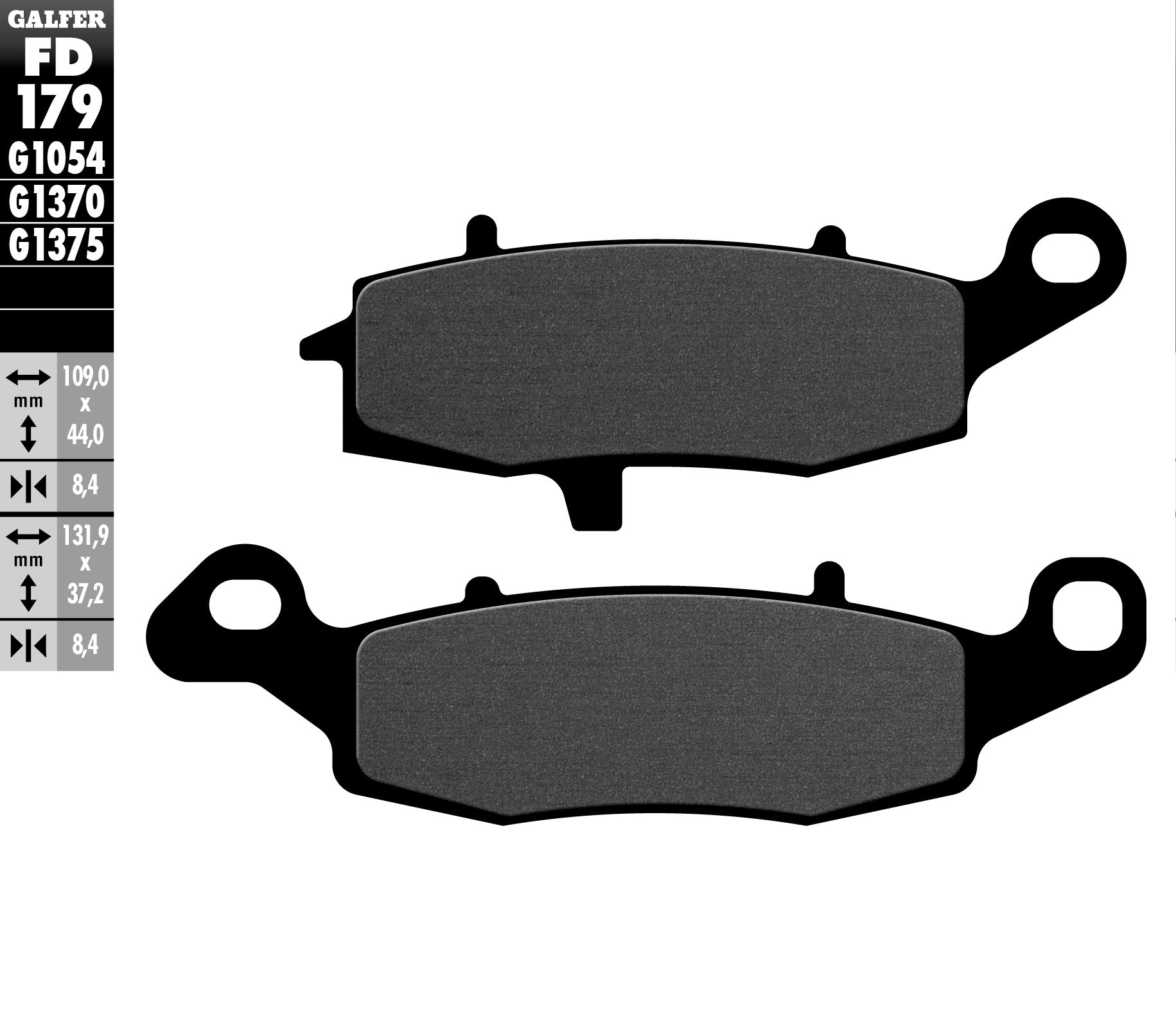 BRAKE PADS KH231 SEMI-METALLIC