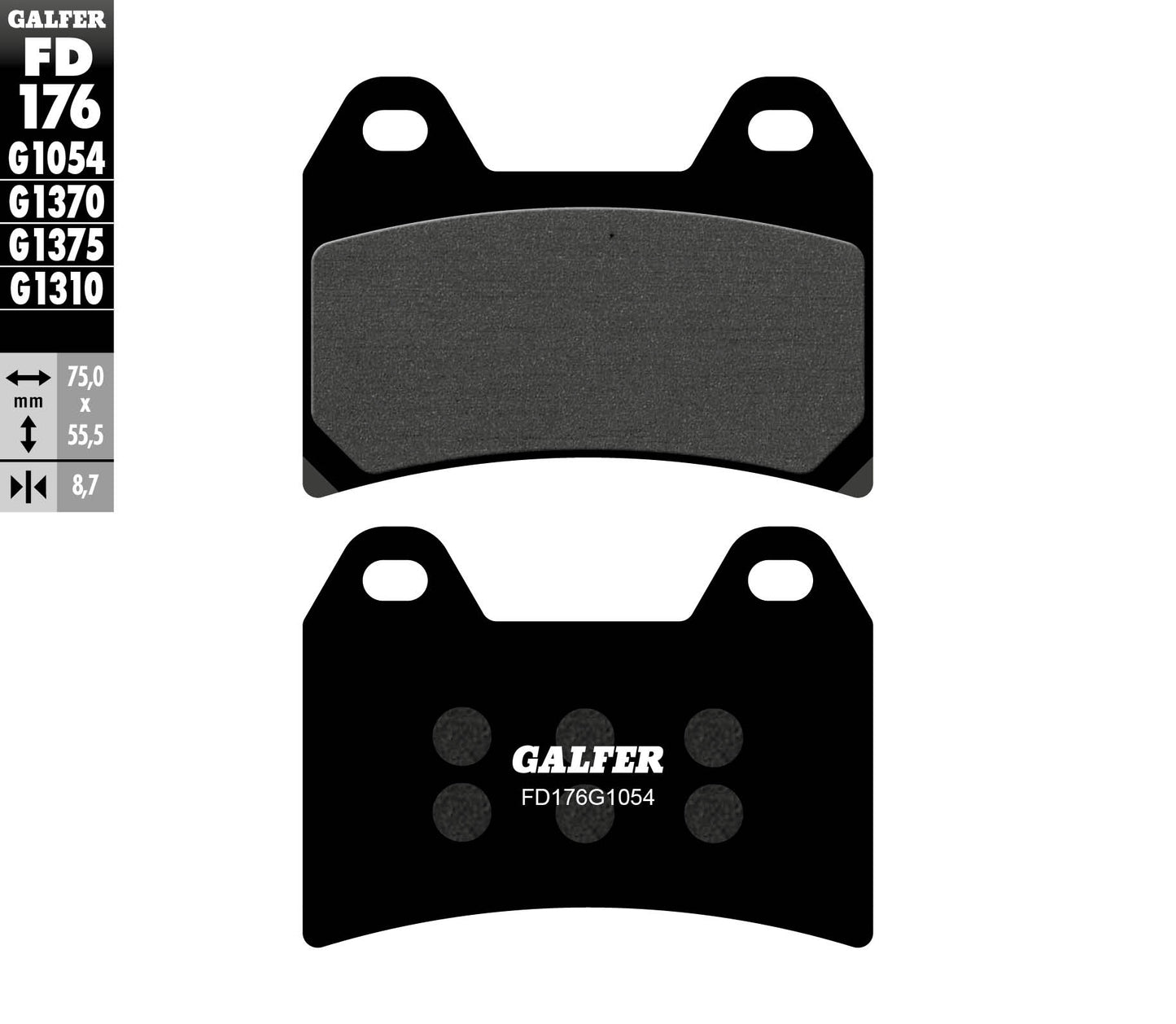 BRAKE PADS KH244 SEMI-METALLIC