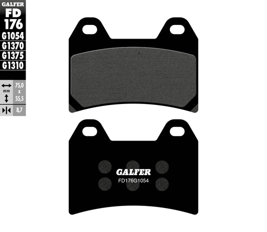 BRAKE PADS KH244 SEMI-METALLIC