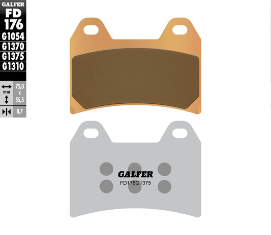 BRAKE PADS KH244 SINTERED METALLIC (GOLD) SPORT
