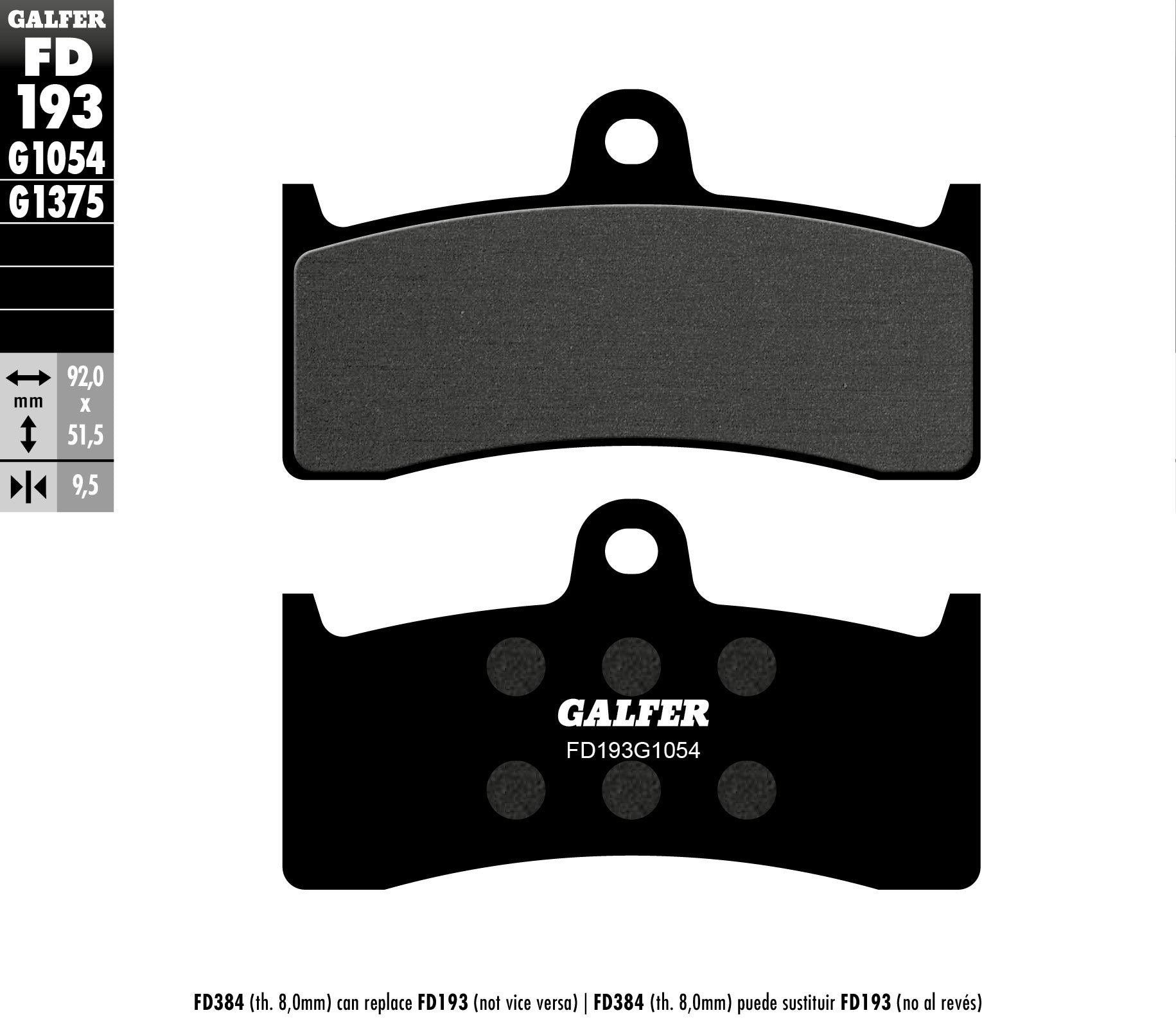 BRAKE PADS KH249 SEMI-METALLIC