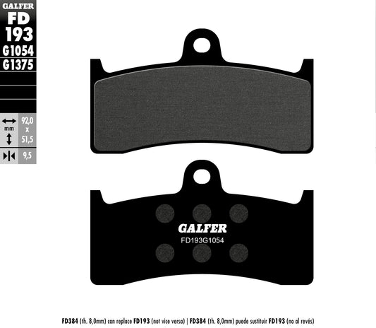 BRAKE PADS KH249 SEMI-METALLIC