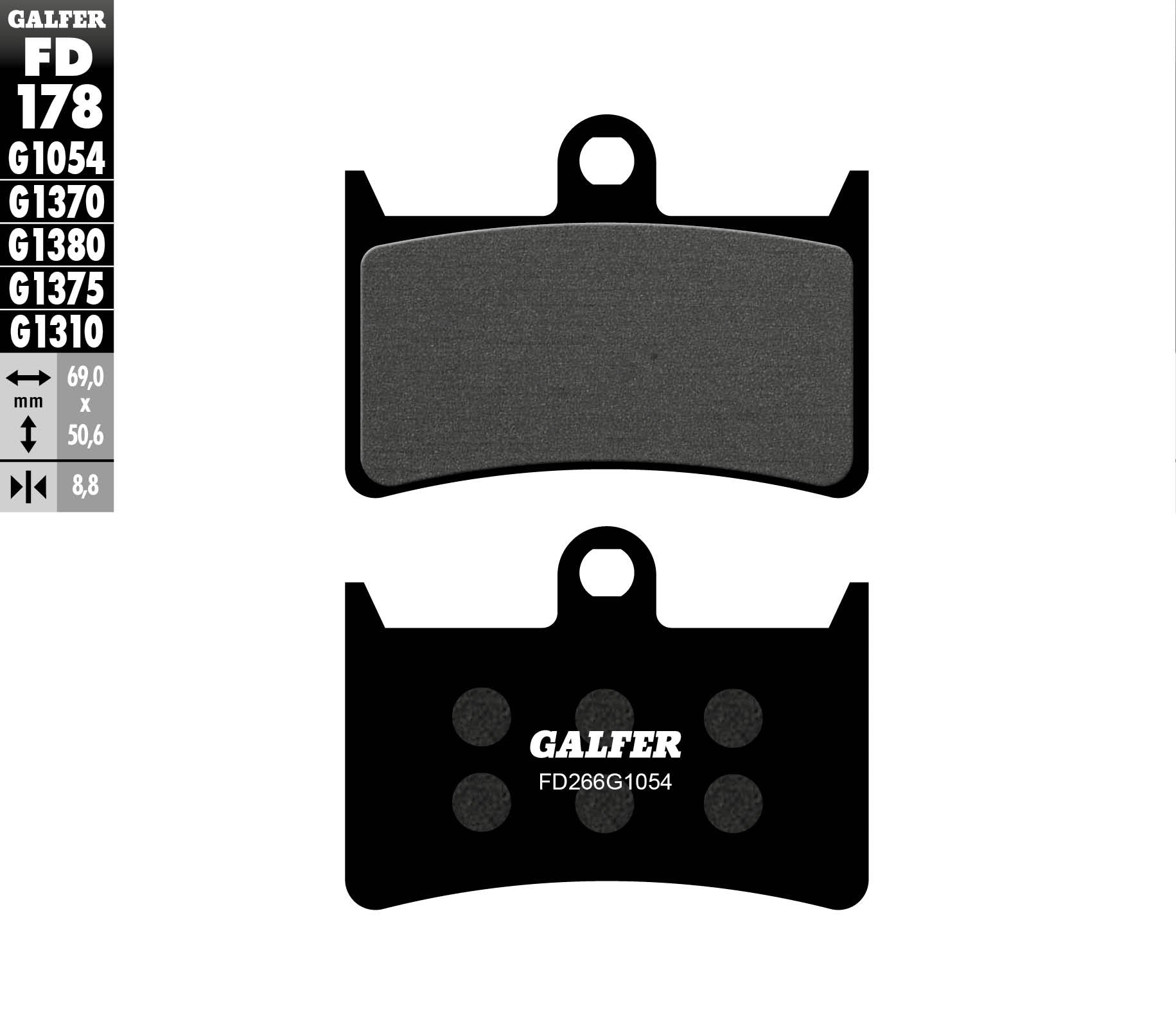 BRAKE PADS KH252 / KH380 SEMI-METALLIC