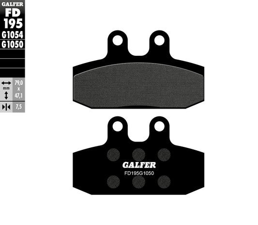 BRAKE PADS KH256 SEMI-METALLIC SCOOTER