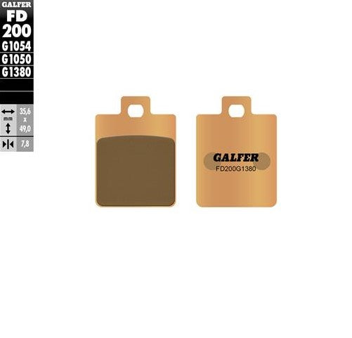 BRAKE PADS KH260 SINTERED METALLIC SCOOTER