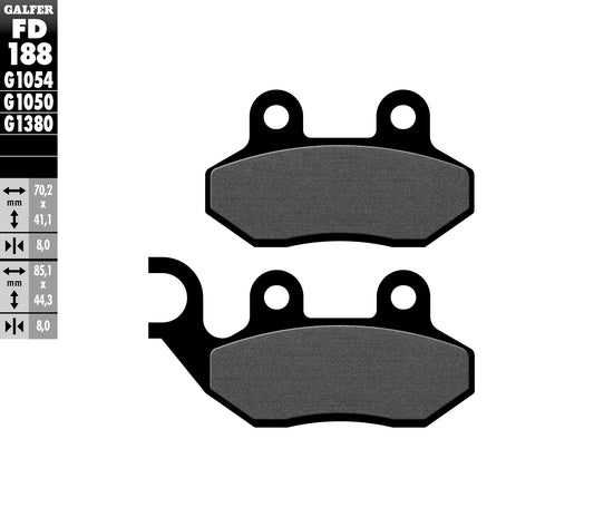 BRAKE PADS KH264 SEMI-METALLIC
