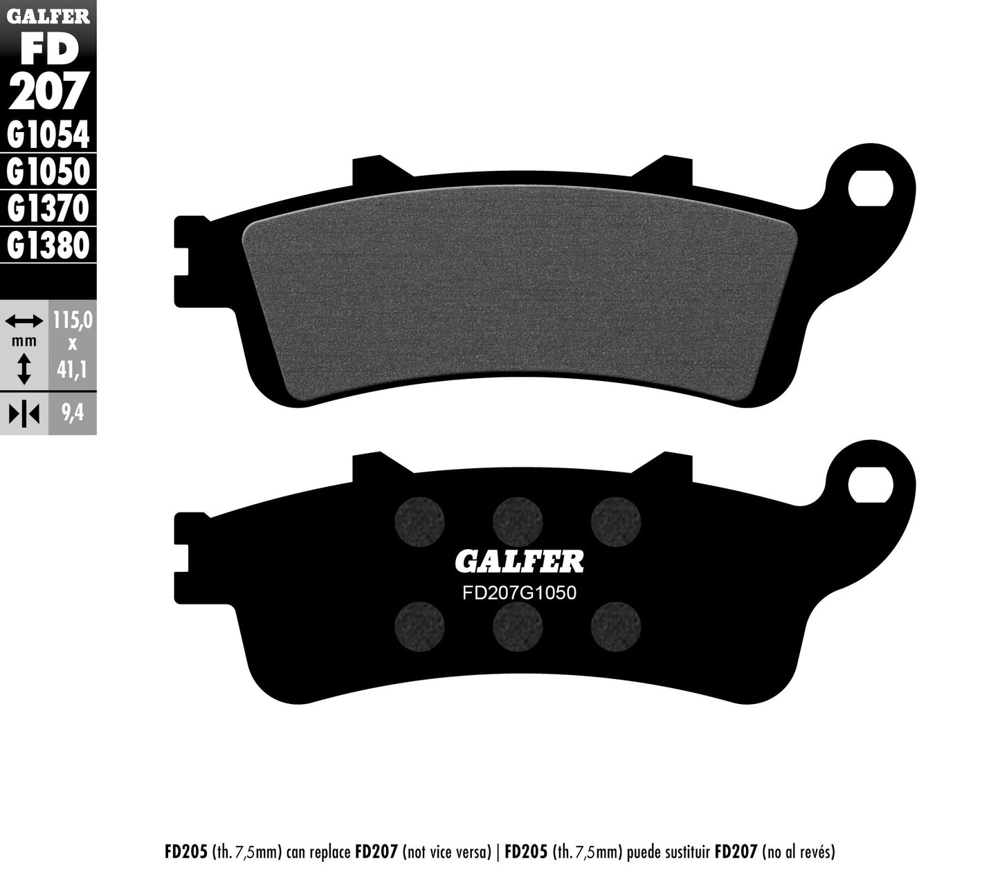 BRAKE PADS KH281 / KH261 SEMI-METALLIC SCOOTER