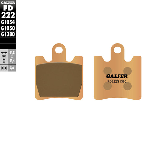 BRAKE PADS KH283 SINTERED METALLIC (GOLD) SCOOTER