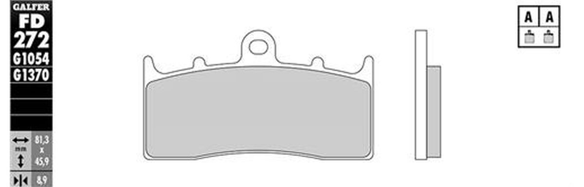 BRAKE PADS KH294 / KH613 SEMI-METALLIC