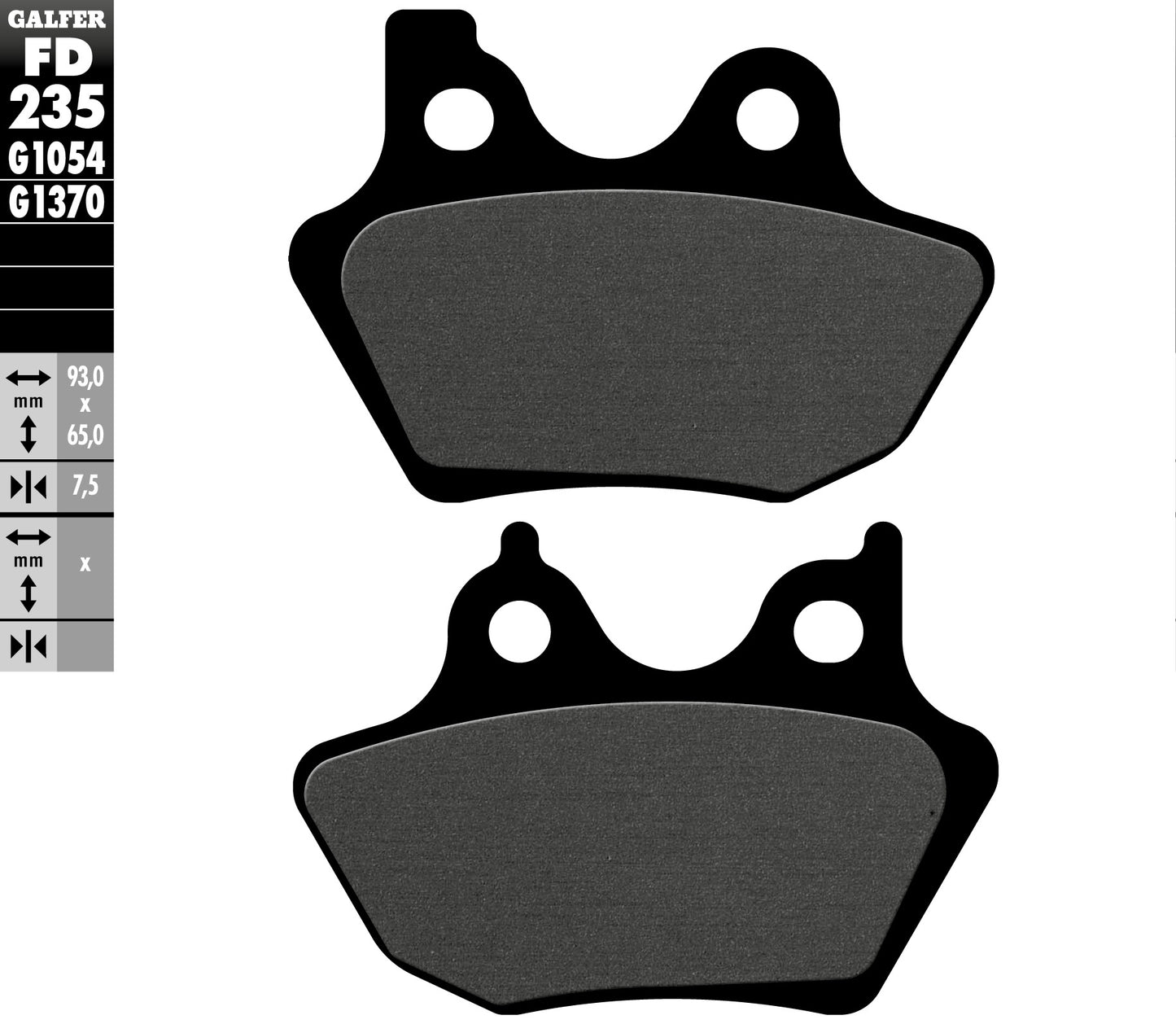 BRAKE PADS KH299 SEMI-METALLIC