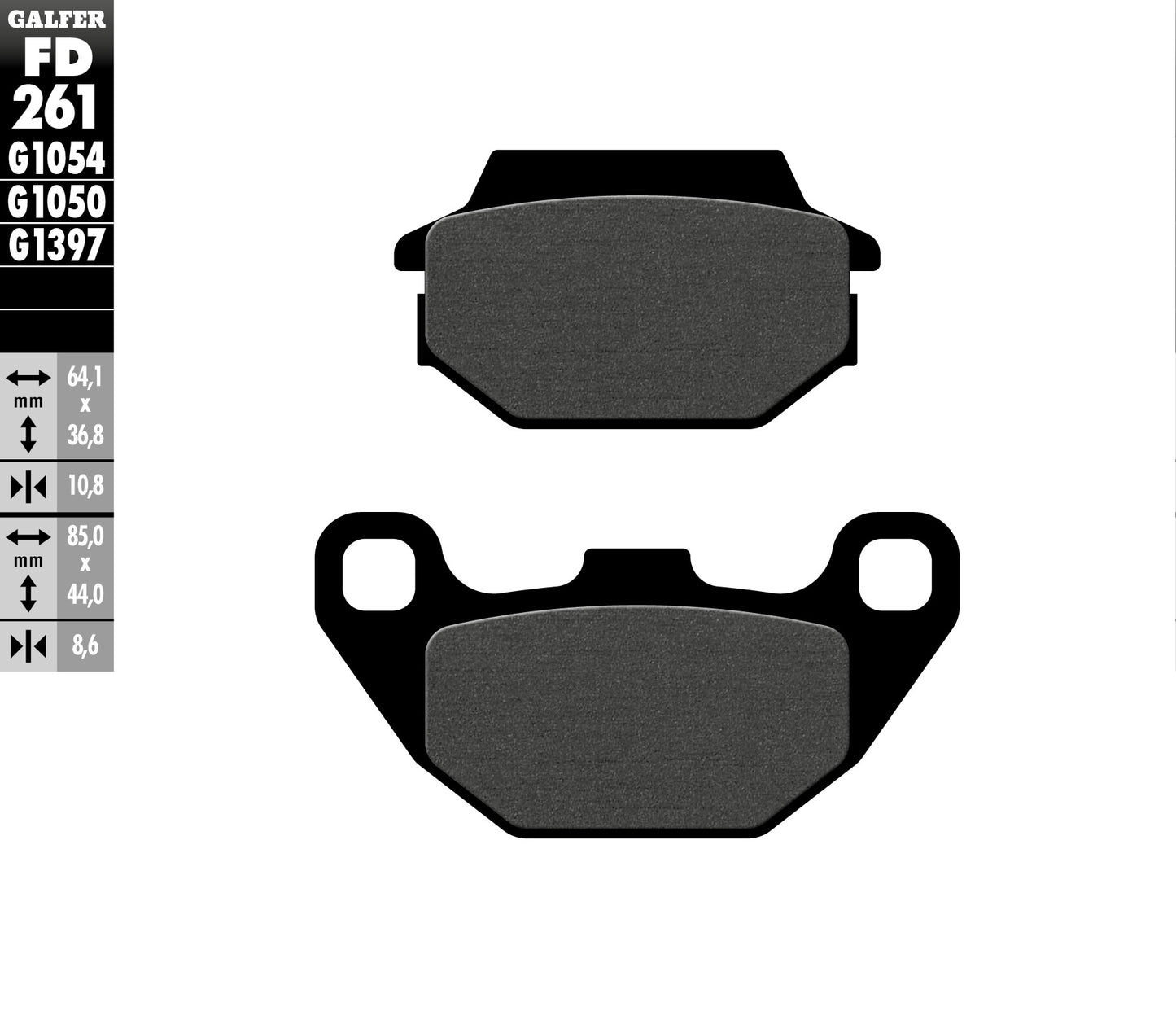 BRAKE PADS KH305 SEMI-METALLIC