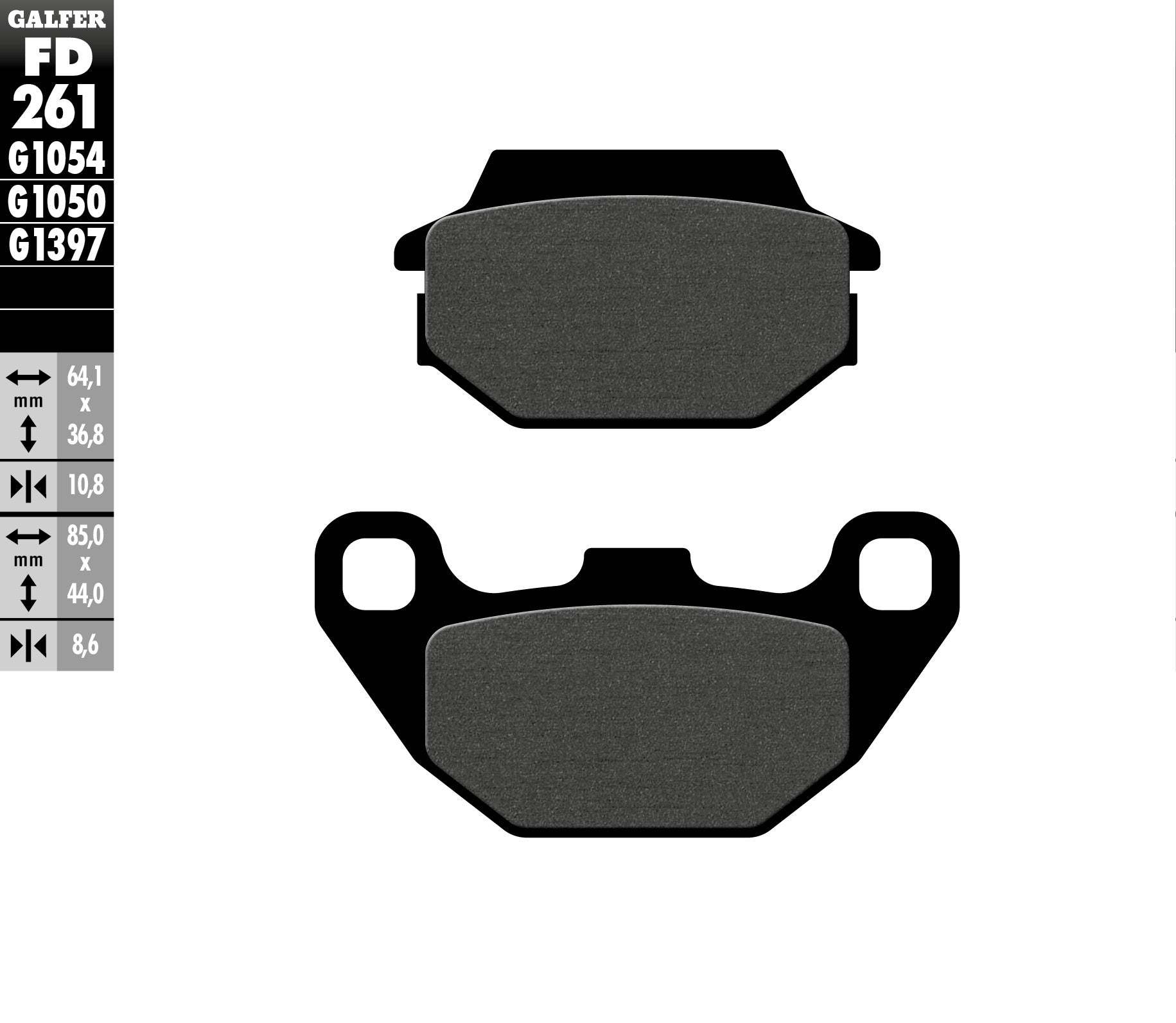 BRAKE PADS KH305 SEMI-METALLIC