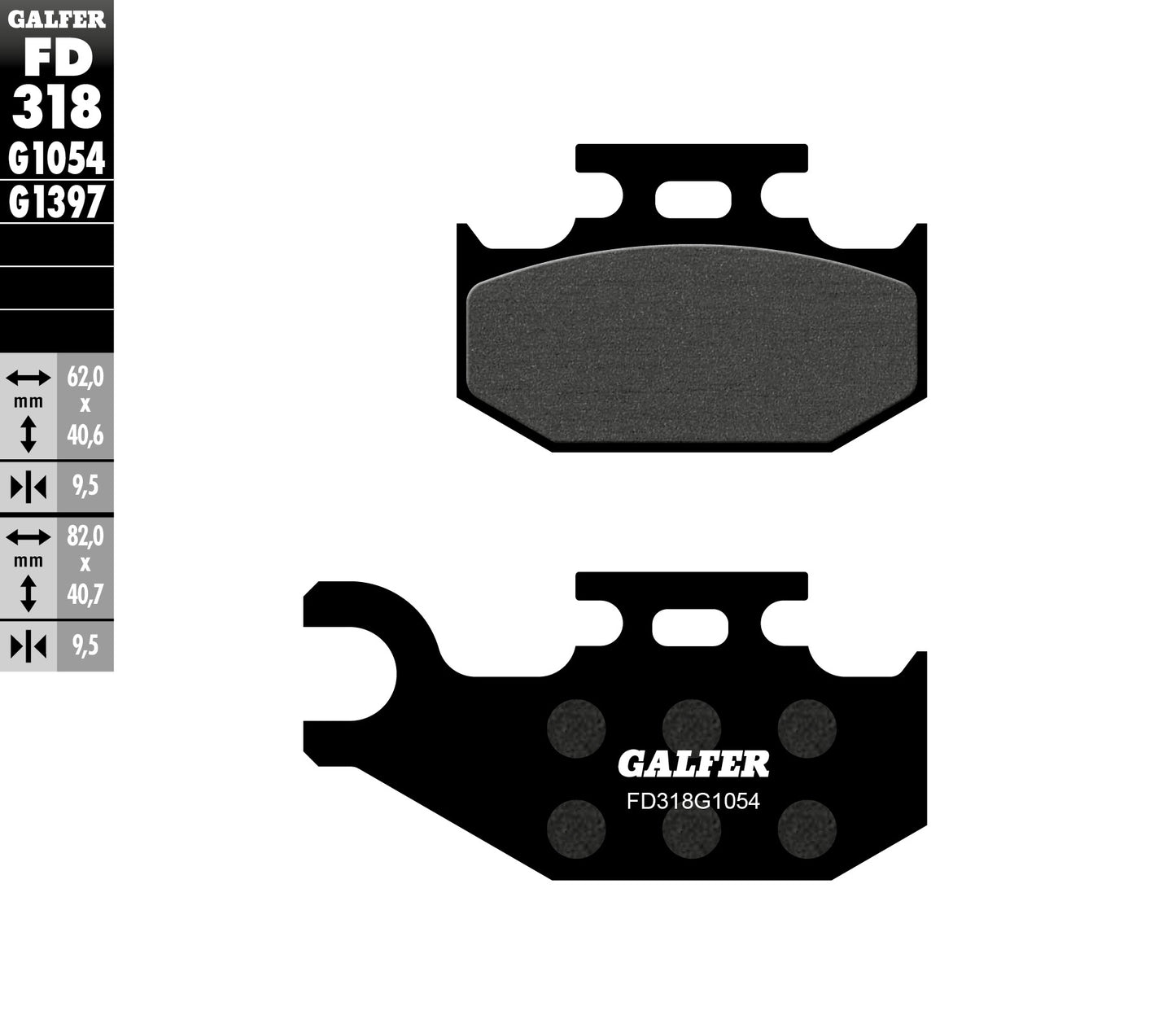 BRAKE PADS KH317 ATV BOMBARDIER, CAN-AM, SUZUKI