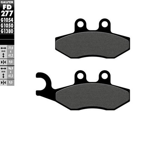 BRAKE PADS KH353 SEMI-METALLIC SCOOTER