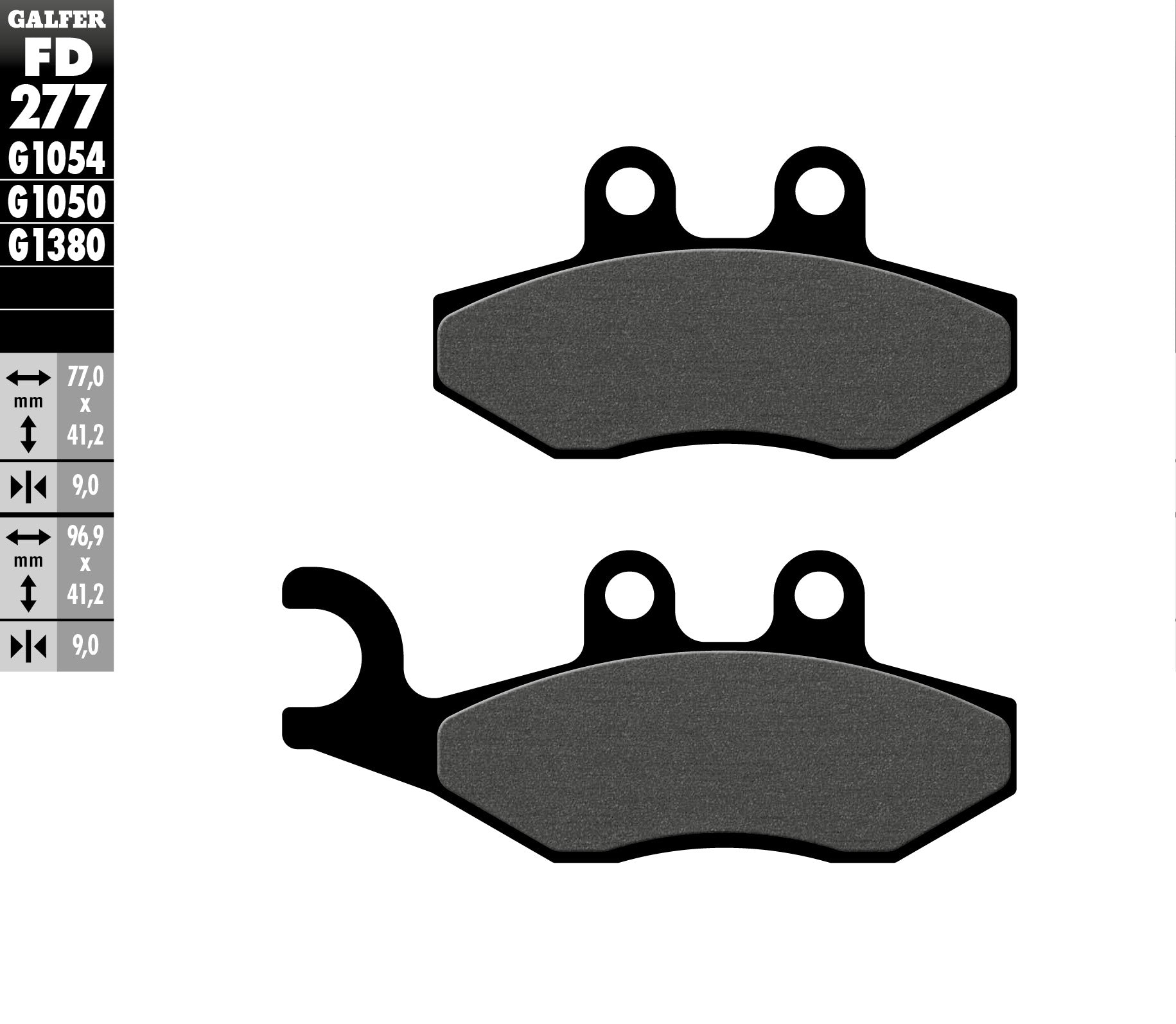 BRAKE PADS KH353 SEMI-METALLIC