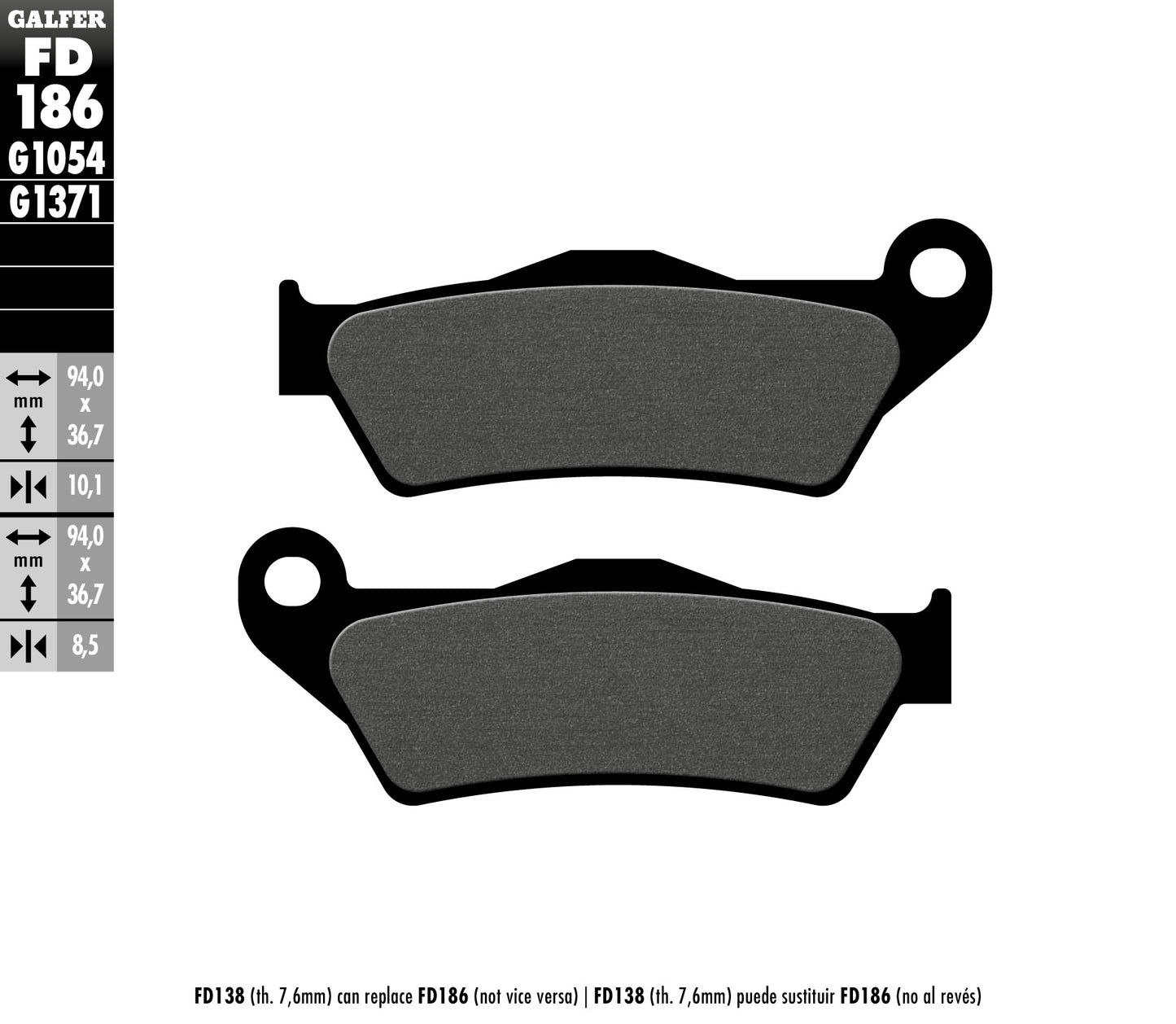 BRAKE PADS KH363 SEMI-METALLIC