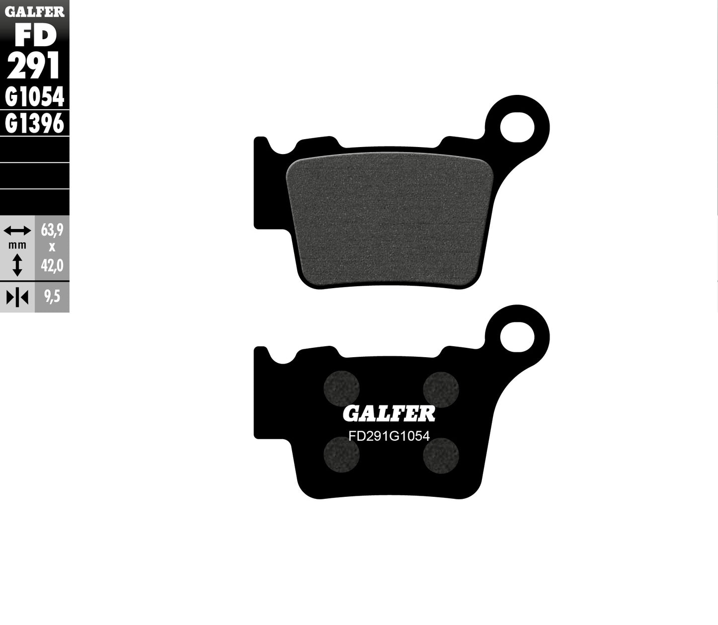BRAKE PADS KH368 SEMI-METALLIC