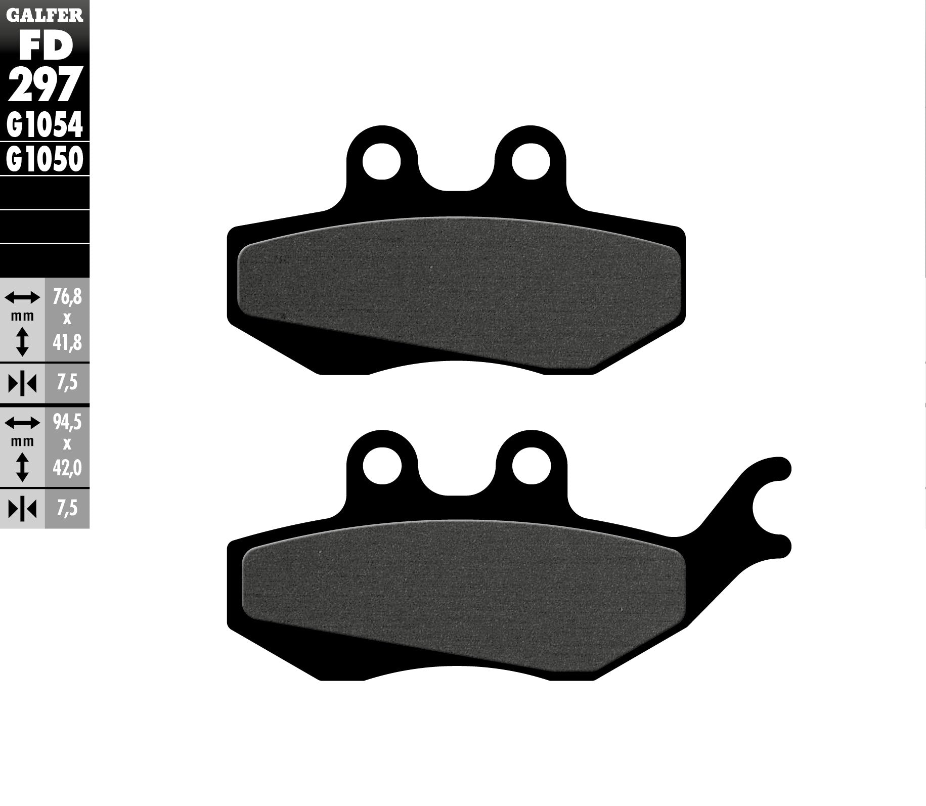 BRAKE PADS KH374 SEMI-METALLIC FRONT RIEJU