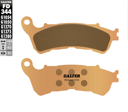 BRAKE PADS KH388 SINTERED METALLIC (GOLD) STREET FRONT HONDA CBF/CB/DN-01/GL1800/NC700/XL1000V/XL700V/VFR800/1200/VT1300/ST1300 08-