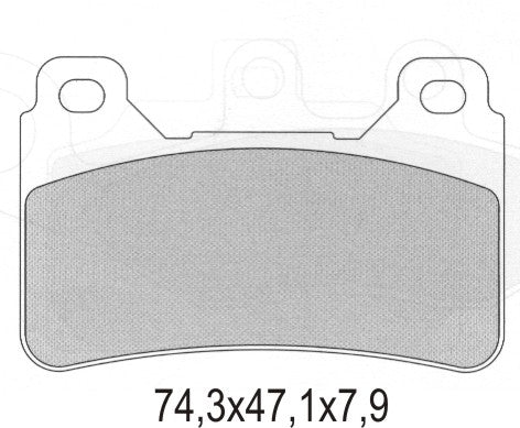 BRAKE PADS KH390 SEMI-METALLIC FRONT HONDA CBR 600/1000RR