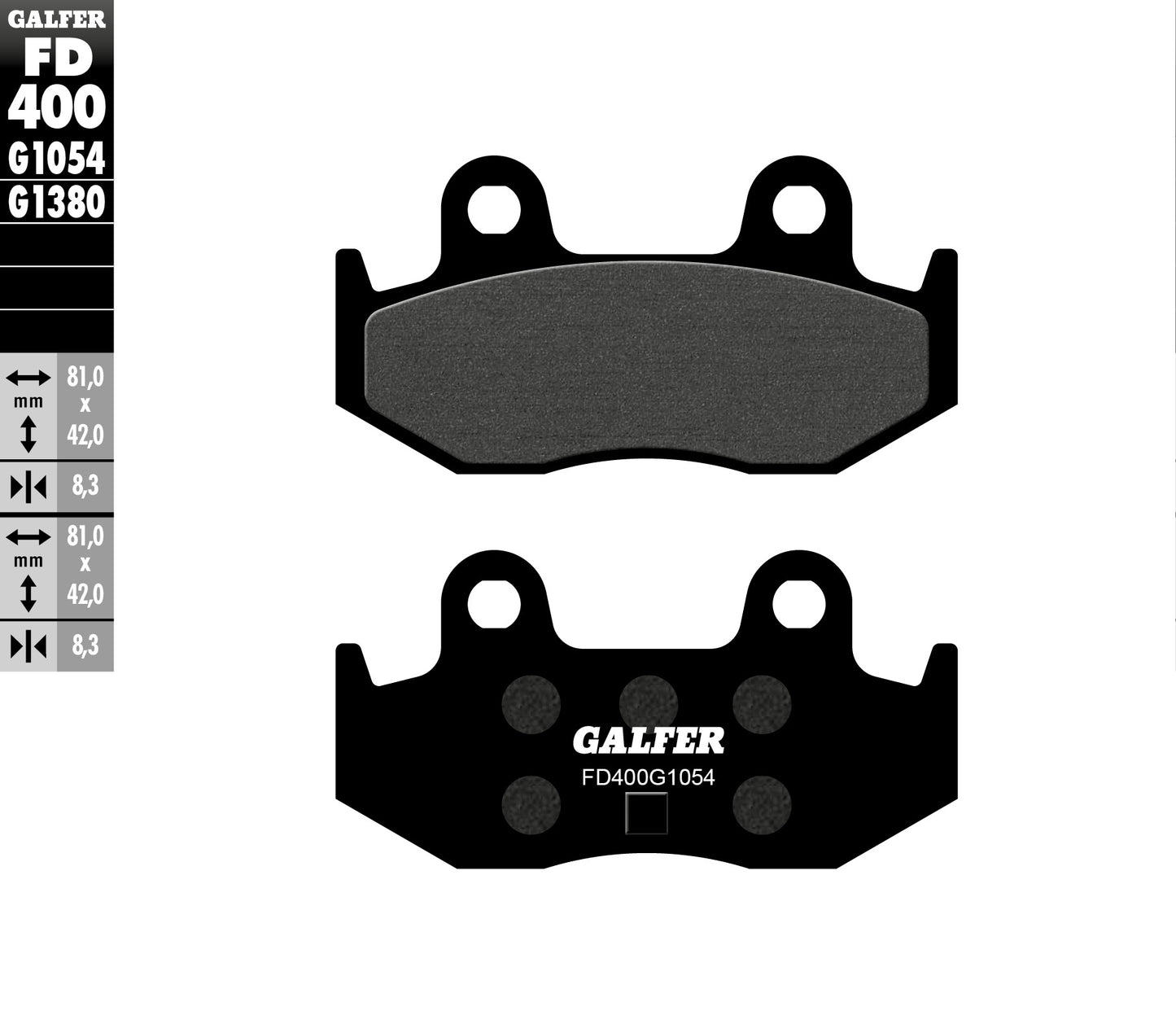 BRAKE PADS KH411 SEMI-METALLIC