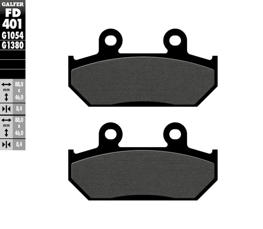 BRAKE PADS KH412 SEMI-METALLIC