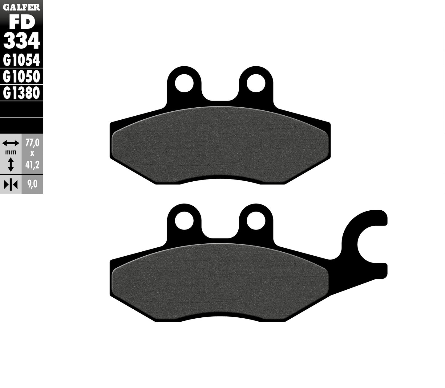 BRAKE PADS KH418 SEMI-METALLIC SCOOTER PIAGGIO REAR