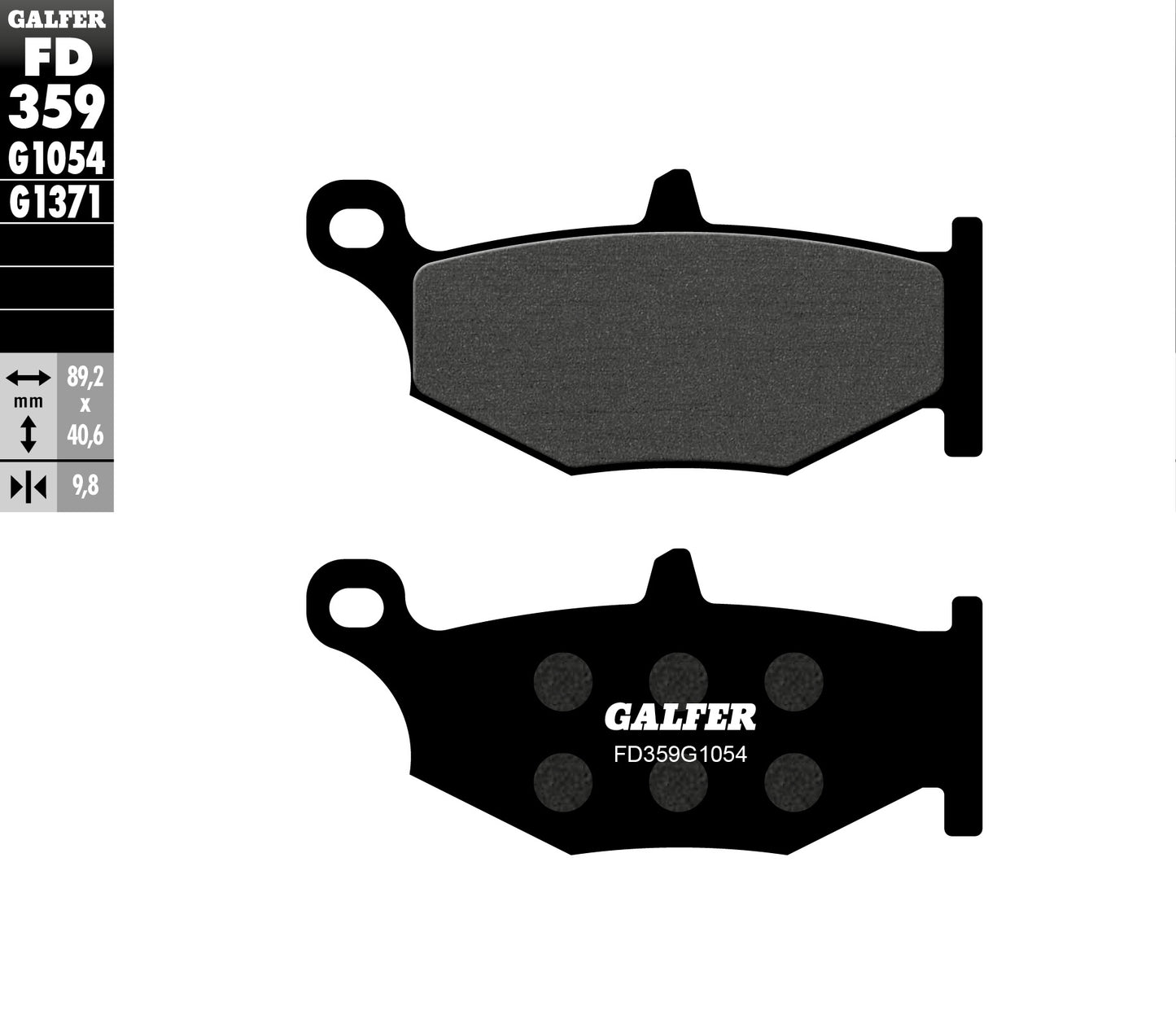 BRAKE PADS KH419 SEMI-METALLIC