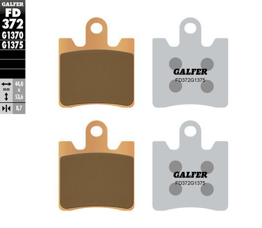 BRAKE PADS KH423/4 SINTERED METALLIC (GOLD) SPORT
