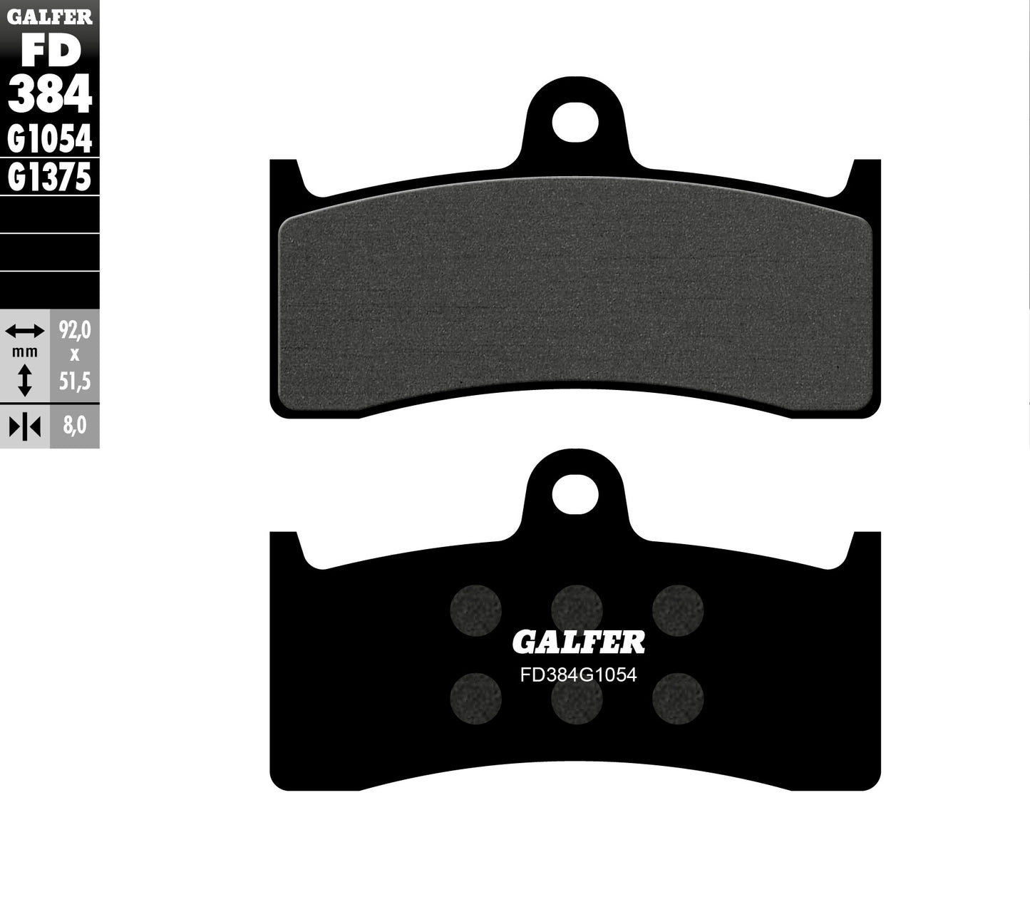 BRAKE PADS KH424 SEMI-METALLIC