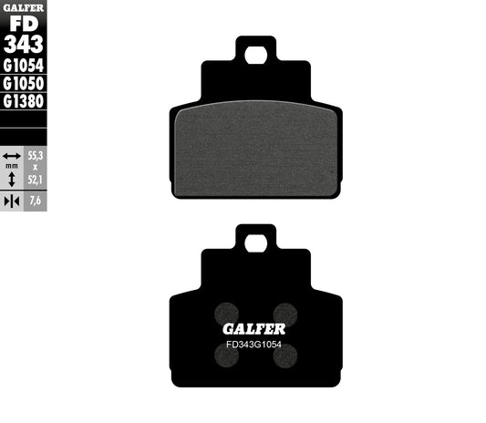 BRAKE PADS KH425 SEMI-METALLIC SCOOTER PIAGGIO REAR
