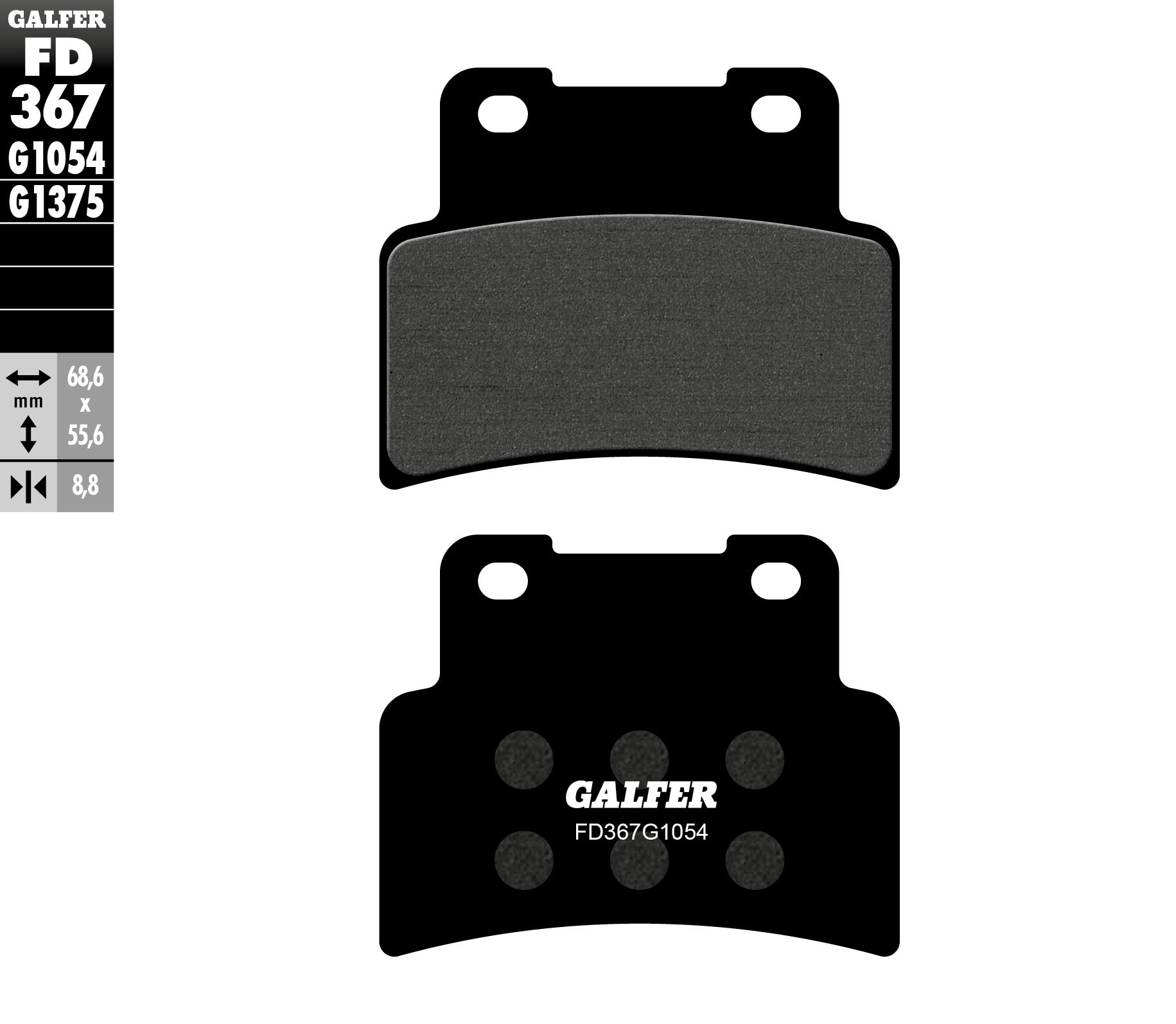 BRAKE PADS KH432 SEMI-METALLIC