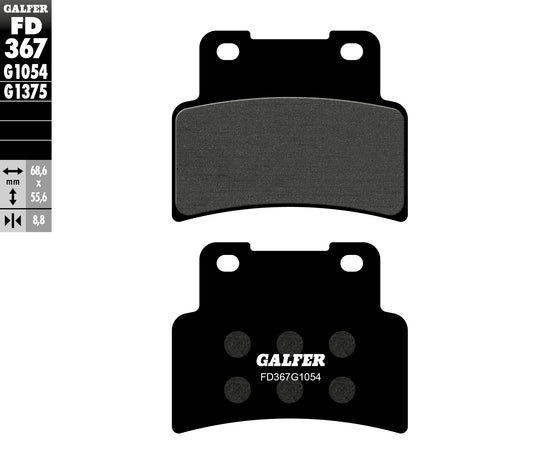 BRAKE PADS KH432 SEMI-METALLIC