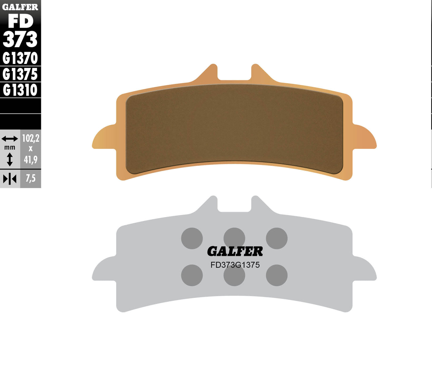 BRAKE PADS KH447 SINTERED METALLIC (GOLD) SPORT FRONT (BREMBO)