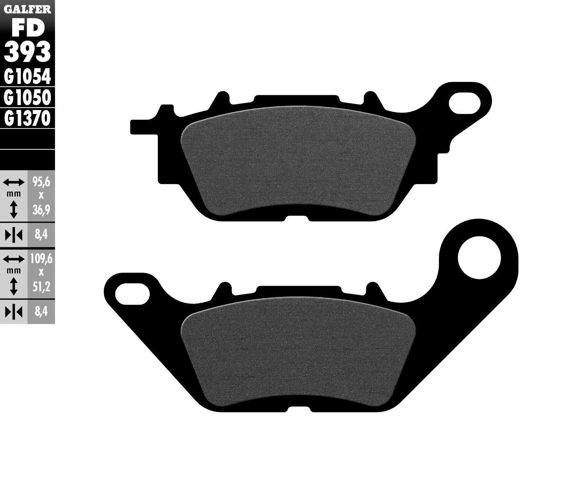 BRAKE PADS KH464 SEMI-METALLIC SCOOTER YAMAHA N-MAX 125/150