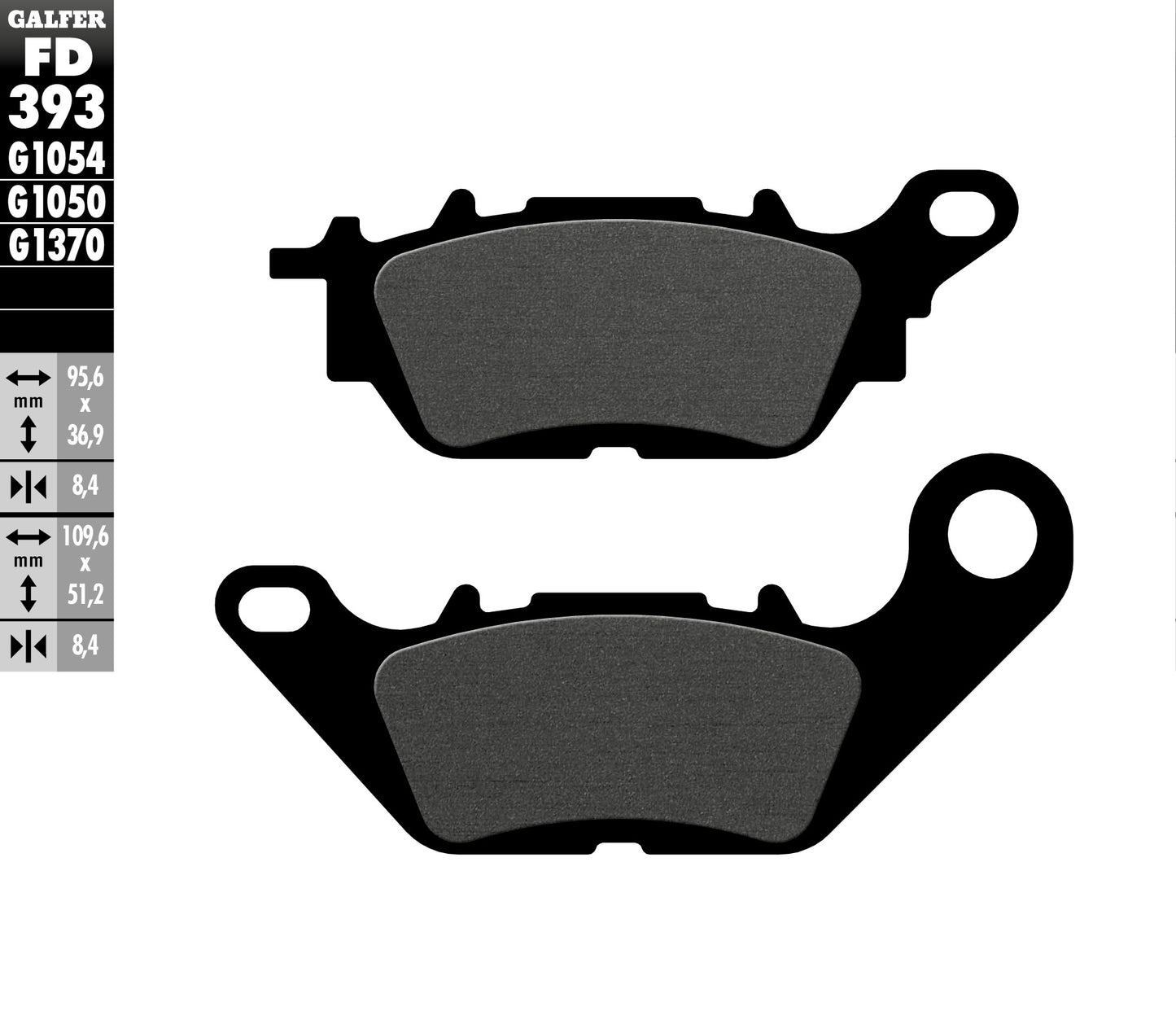 BRAKE PADS KH464 SEMI-METALLIC YAMAHA N-MAX 125/150