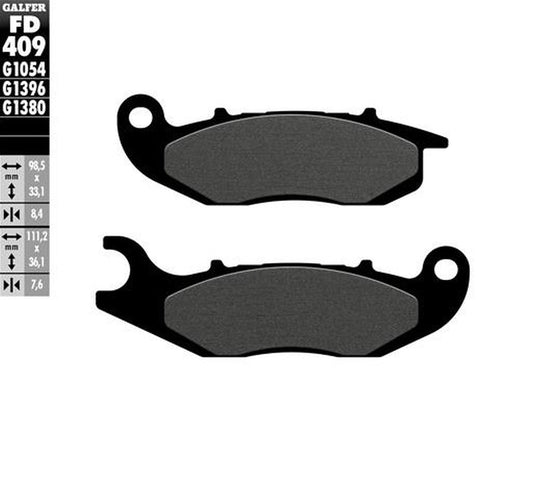 BRAKE PADS KH465 SEMI-METALLIC
