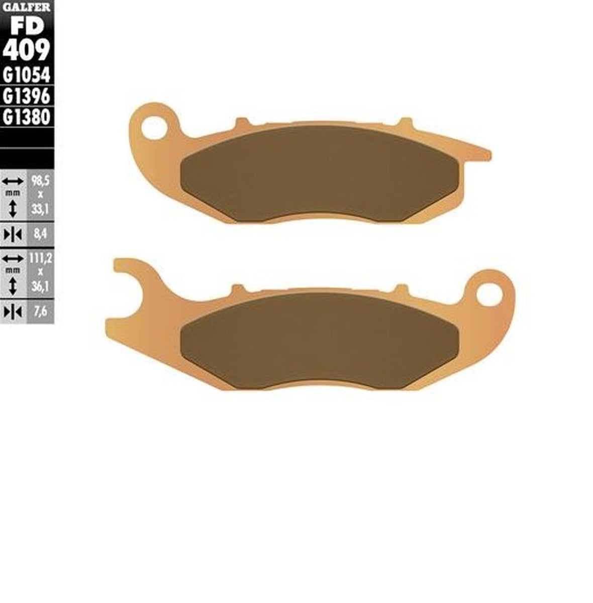 BRAKE PADS KH465 SINTERED METALLIC OFF ROAD