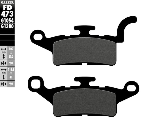 BRAKE PADS KH492 SEMI-METALLIC