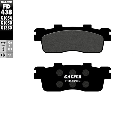 BRAKE PADS KH498 SEMI-METALLIC
