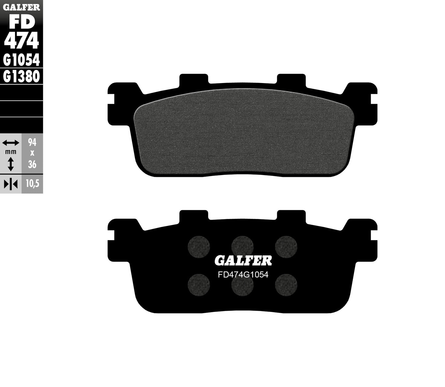 BRAKE PADS KH607 SEMI-METALLIC