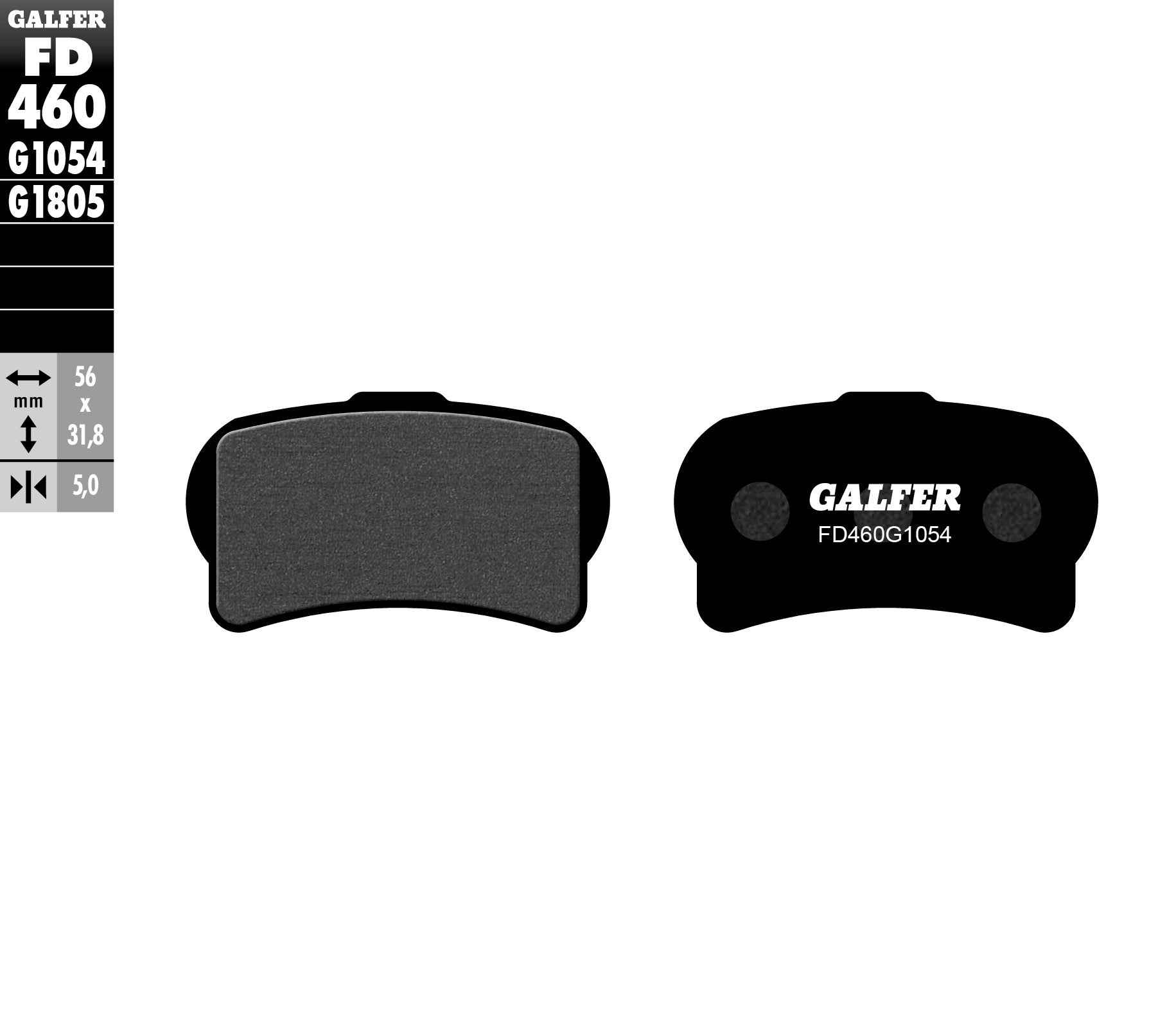 BRAKE PADS KH644 SEMI-METALLIC TRIAL