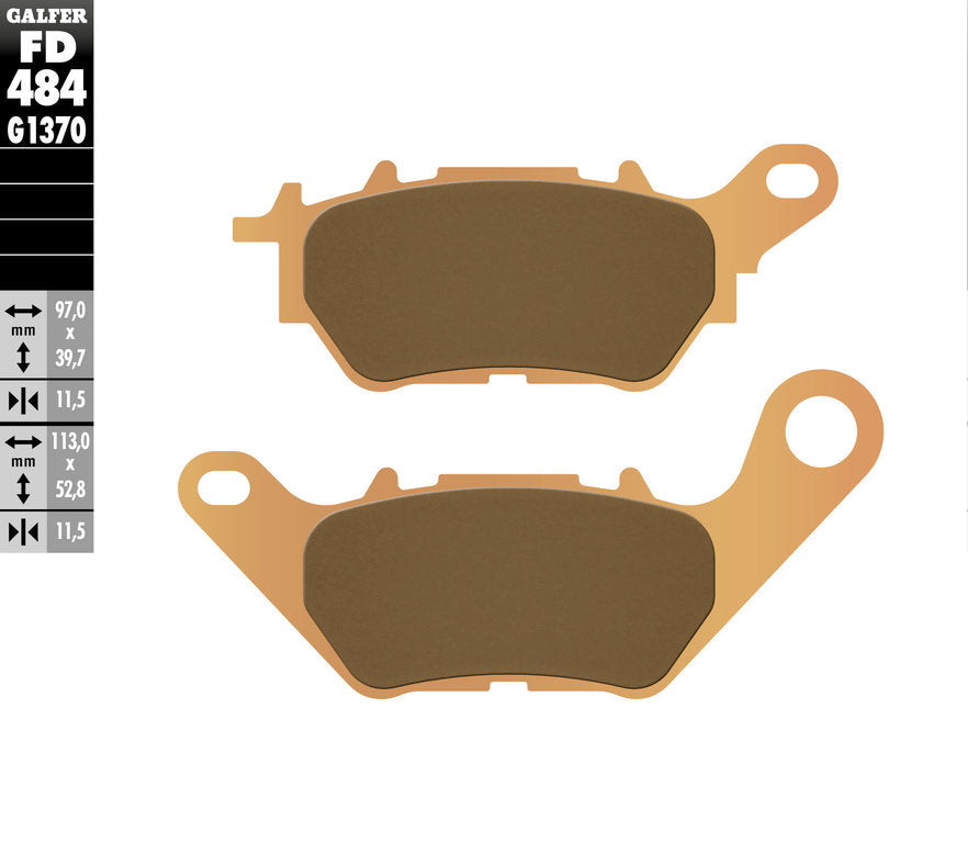 BRAKE PADS KH662 SINTERED METALLIC (GOLD) STREET