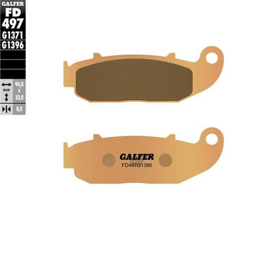 BRAKE PADS KH664 SINTERED METALLIC (GOLD) OFF ROAD (KOVE)