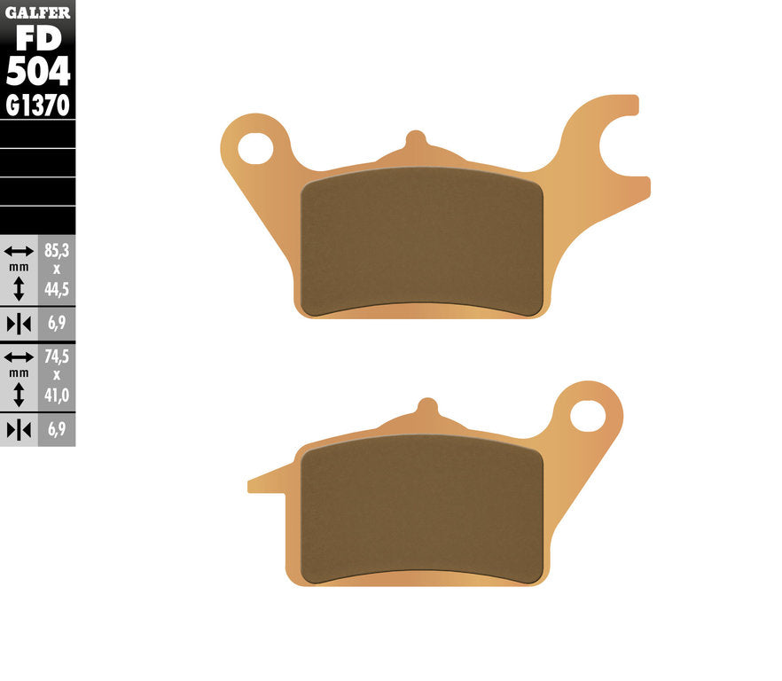 BRAKE PADS KH691 SINTERED METALLIC (GOLD) STREET